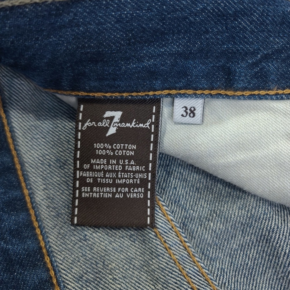 7 For All Mankind Austyn Jeans Mens 38 Blue Relaxed Straight Leg Denim - Picture 8 of 8